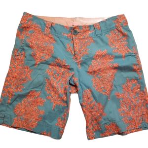 Lilly Pulitzer Shorts Size 10 coral + light blue